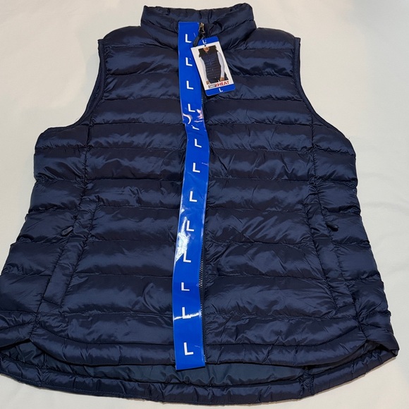32 Degrees Puff Vest Blue size L  NWT - Picture 2 of 7
